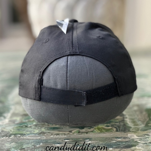 NWT Candy Did It! Handmade Black Audi Bling Logo Black Ball Cap - Picture 10 of 11